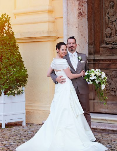 Wedding, Brautkleid, Anzug, Schleißheim, Schloss, Brautstrauß